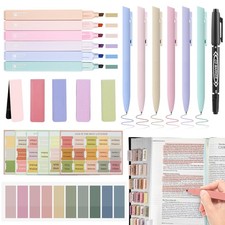 25Pcs Bible Journaling Kit, 6 Bible Highlighters, 6 Smooth Writing Pens, 90 B...