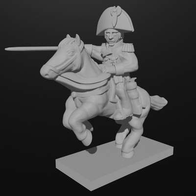 Britische Napoleonische berittene Offiziere und Persönlichkeiten 15mm /13,5mm