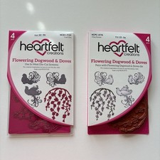 Heartfelt Creations Flowering Dogwood  Doves Stamps  Dies Set