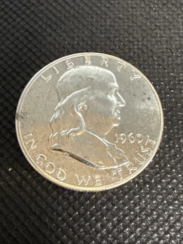 1960 Franklin Proof Silver 50c Half Dollar Ultra Cameo, DCAM