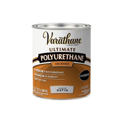Varathane Oil-Based Ultimate Polyurethane, Quart (Pack of 1), Satin Finish 
