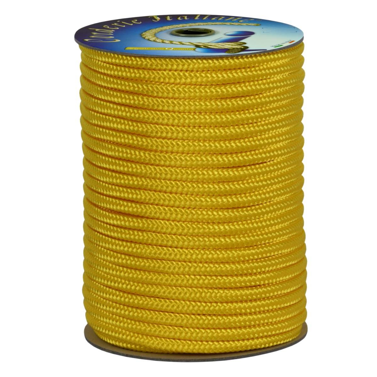 Treccia Alta Tenacità Gialla 6 mm 100 mt | Corda Nautica Professionale