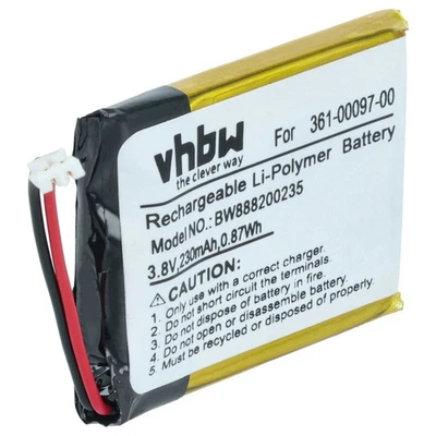 VHBW Battery for Garmin Approach S62 S60 230mAh 3.7V