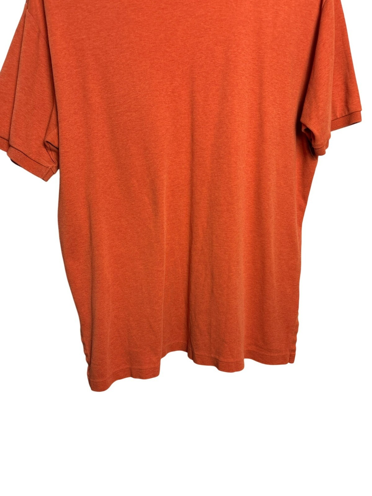 Polo uomo vintage Ralph Lauren taglia XL arancione verde pony cotone