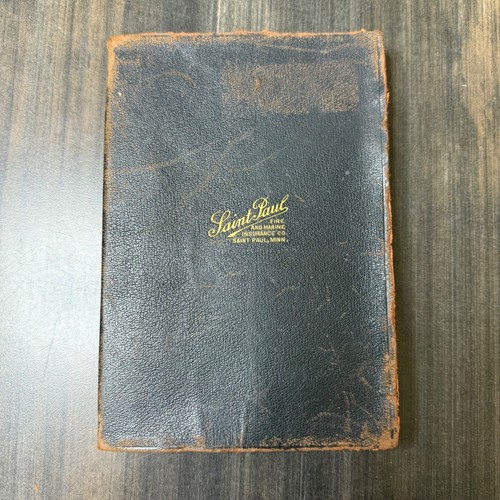 Vintage 1930 Saint Paul Fire Marine Insurance Business Yearbook Calendar