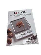 Taylor Digital Kitchen Scale 11 Lb. Capacity New Stainless Steel Tray