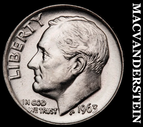 1963 Silver Roosevelt Dime-Choice Gem BU Lustrous No Reserve #i3060