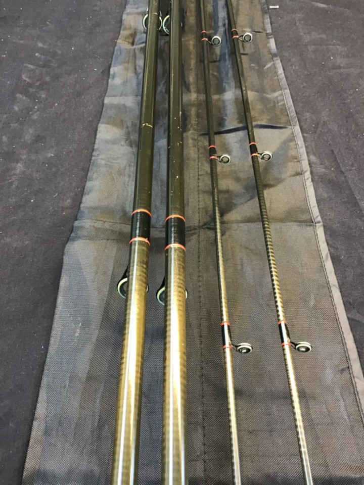 Rare Vintage Pair of Kevin Maddocks Simpsons of Turnford carp rods 12ft ...