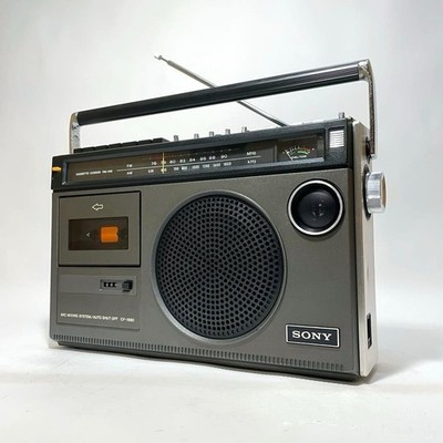 SONY ソニー　ラジカセ　CF-1980 SONY CF-1980 Studio Monaural Radio Cassette Recorder w/Mixing