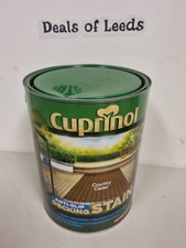 5L Garden Decking Stain Floor Anti Slip Paint Wood Protection Country Cedar