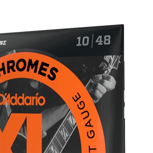 D'addario XL Chromes 10-48 Flat Wound Extra Light Electric Guitar Strings- ECG23 - Picture 5 of 5