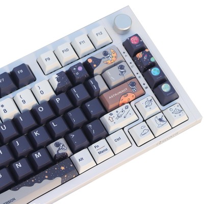 Keycaps, 143 Keys Dye-Sublimation PBT Keycap Set Cherry Profile Keycap with 7...