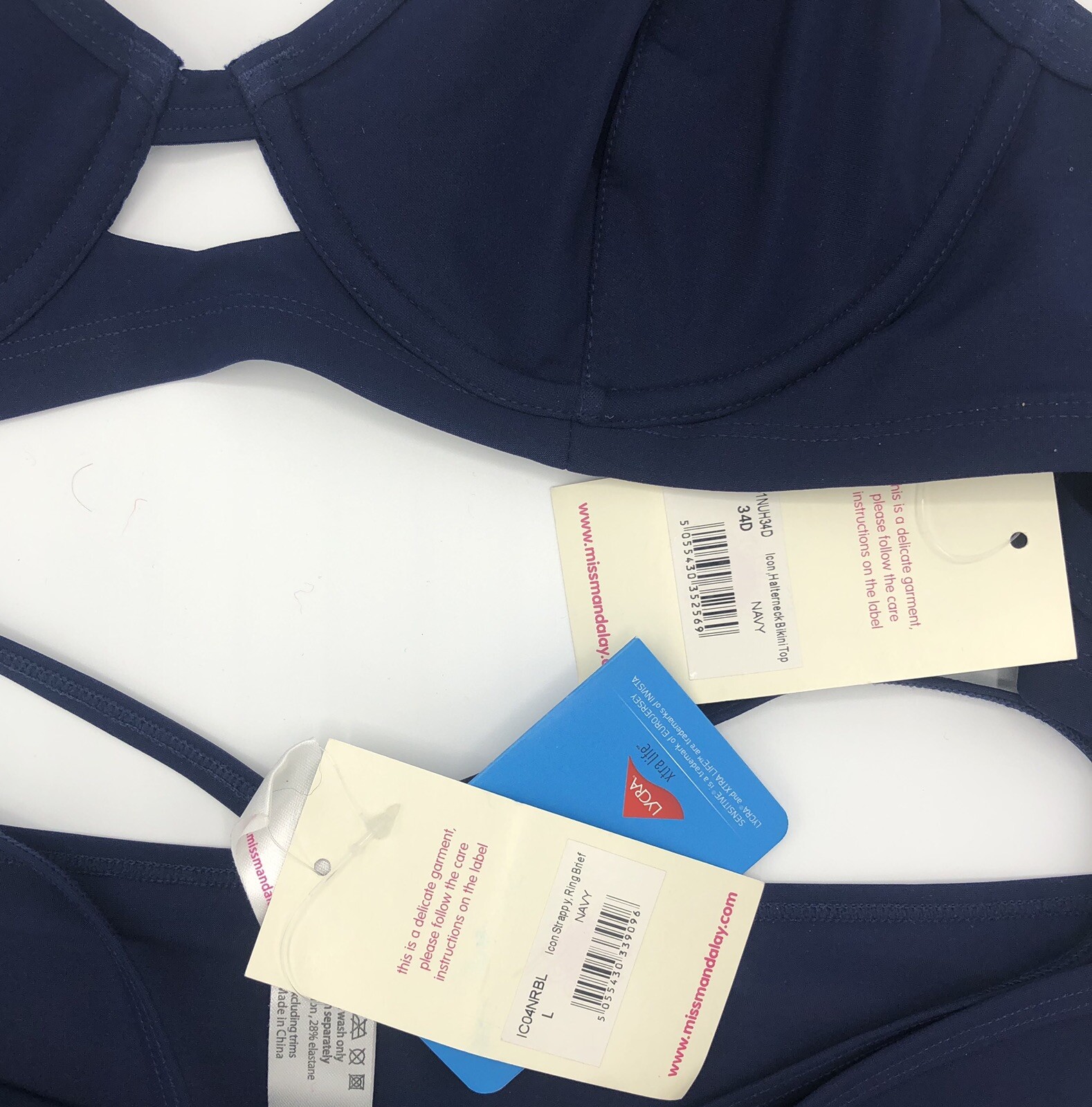 Miss Mandalay Icon bikini in Navy. New with tag. image 2