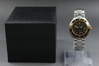 Vintage OMEGA Seamaster Professional 200M Black Gold 36mm Qz Vintage OMEGA Seamaster Professional 200M Black Gold 36mm Qz