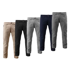 Men's Straight Leg Stretch Cotton Denim Pants Casual Skinny Jeans Slim Fit