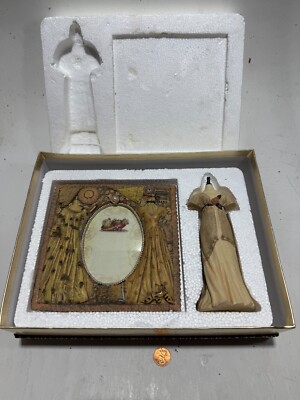 Vintage Decorative Victorian Picture Frame & Dressmaker Mannequin Figurine