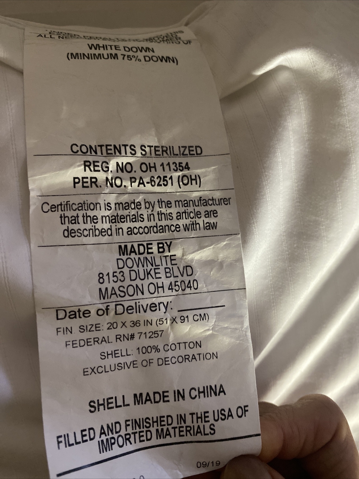 Charter Club European White Down King Pillow, Medium Support, White 👍