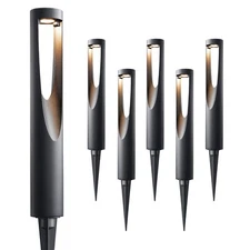 EDISHINE Low Voltage Landscape Lights, Outdoor Pathway Lighting CRI 80, 6 Pack