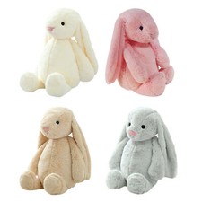 30cm Stuffed Long Ear Rabbit Soft Plush Toys Sleeping Cute Bunny Cartoon Animal