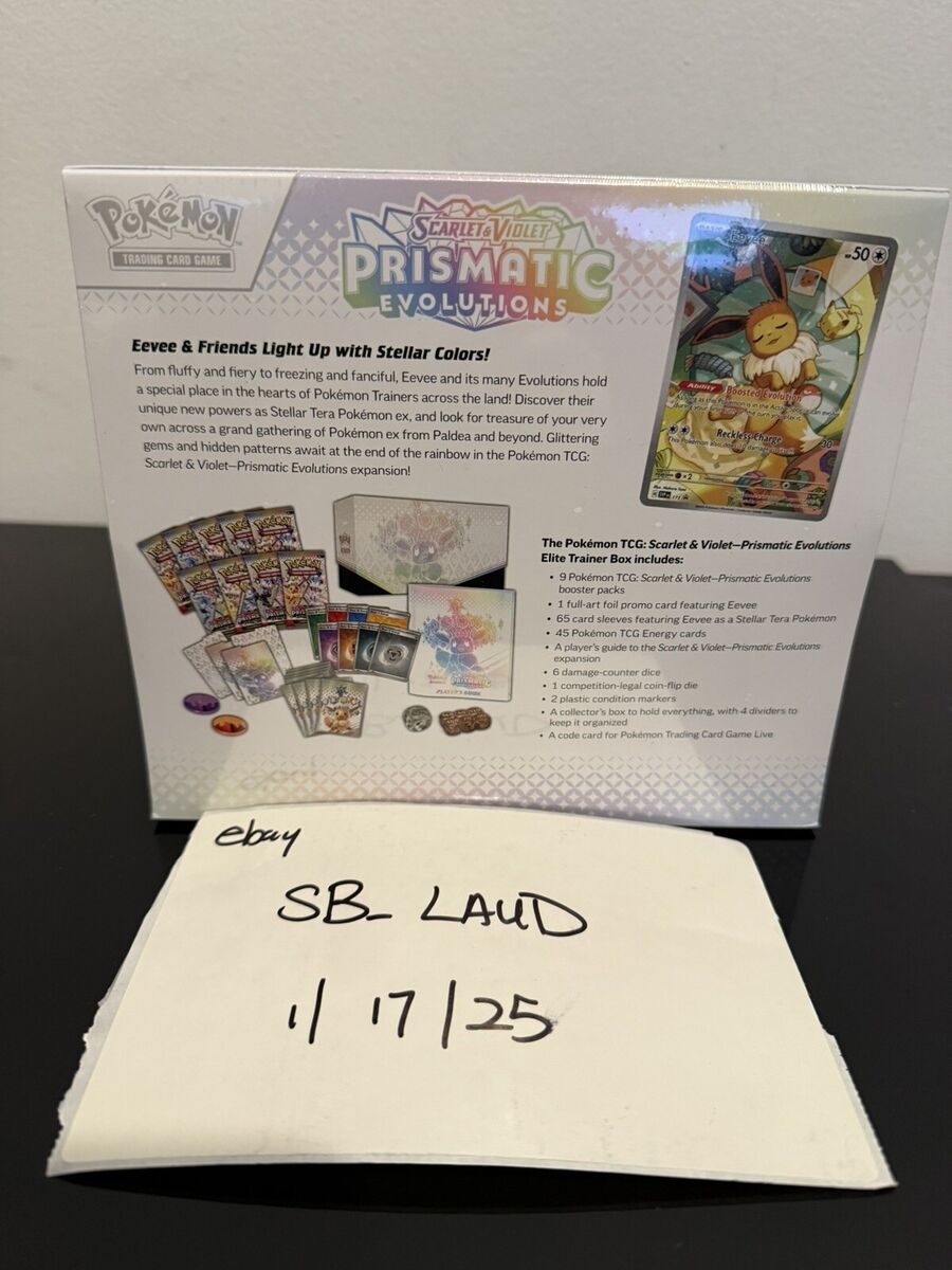 Pokemon TCG: Prismatic Evolutions Elite Trainer Box ETB Pokemon TCG: Prismatic Evolutions Elite Trainer Box ETB