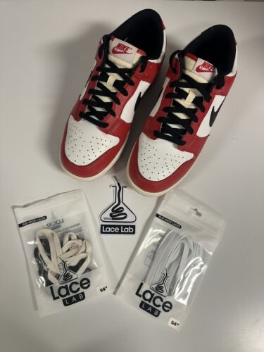 Nike Low Dunk Size 8W   Chicago Rare Golf Shoe New Laces & Extra  Laces. - Picture 1 of 21