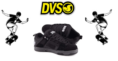 DVS COMANCHE - HERREN SKATEBOARDSCHUHE - LEDEROBERMATERIAL - SCHWARZ