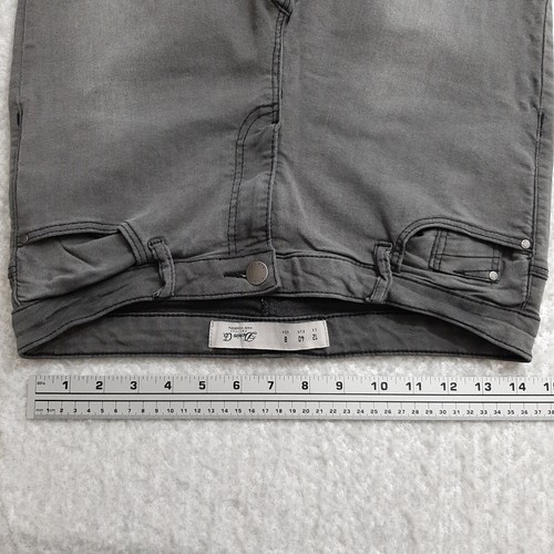 Denim Co. Distressed Knee Denim Jeans Womens Size 8 (28x28.5) Stretchy Black - 第 9/13 張圖片