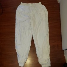 Vintage Nylon White Pants