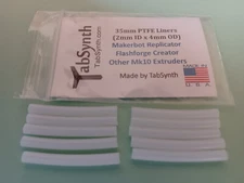 FLASHFORGE 3D Printer Teflon PTFE Liner Tube For Nozzle (10 pack of liners) Mk10