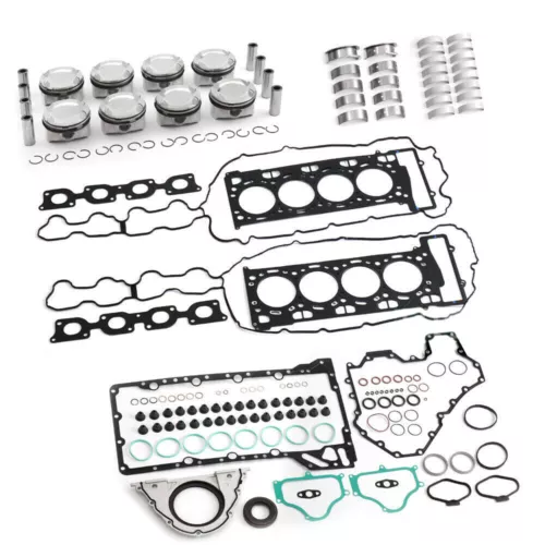 Engine Overhaul Rebuild Kit& Timing Chain Kit W/VVT Adjuster for BMW N63 4.4L - Picture 2 of 8