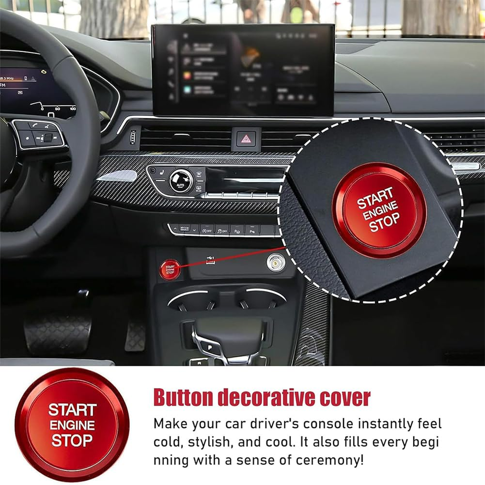 Aublinto Start-Stopp Taste Abdeckung - Zündknopf Cover Für BMW Modelle