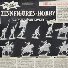 Zinnfiguren 13x Tin flat Nr.4 Englishman Army set Napoleonic War Blister SEALED