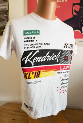 Kendrick Lamar TDE Racing T-Shirt Size Small Tee 2018 Tour EUC