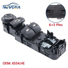 Electric Master Power Window Control Switch for Citroen C4 2004-2010 6554.HE