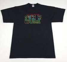 Vintage 90s I Live Fore Golf Multicolor Embroidery T Shirt Sport 1990s USA Made
