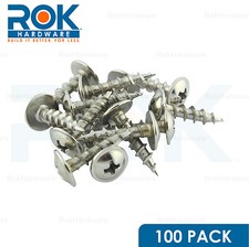 100 Pack 8 x 3/4" Coarse Deep Thread Modified Truss Head Type 17 Screw Nickel