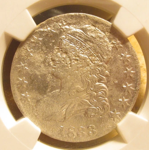 SS NEW YORK 1833 NGC CAPPED BUST HALF DOLLAR SHIPWRECK EFFECT SALE PRICED!