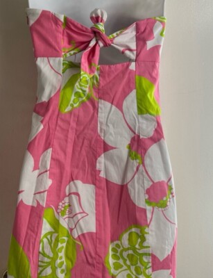 Robe Lilly Pulitzer Franco Rose Florale - Neuve Avec étiquette, Taille 8, Coton !