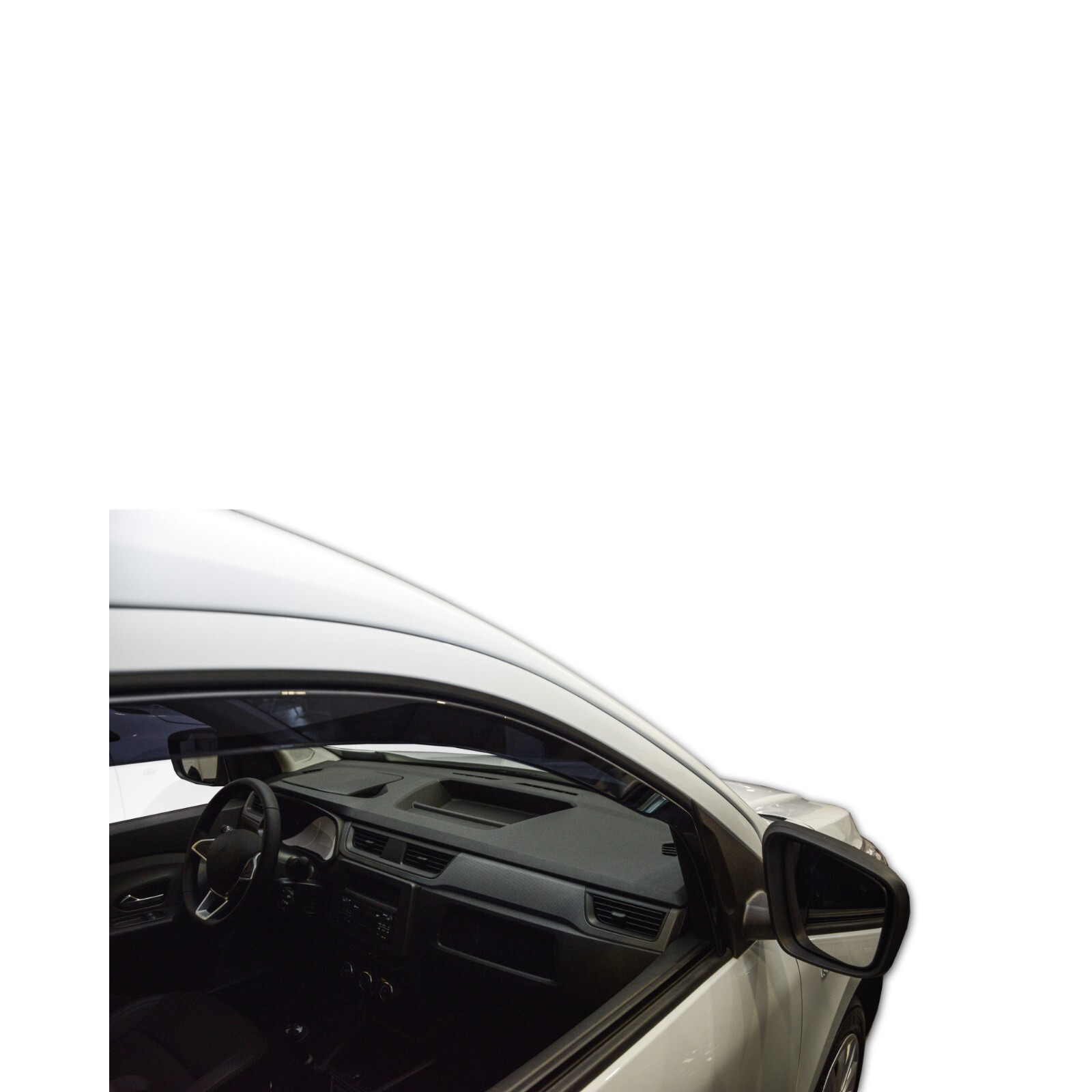 Juego de 2 piezas de deflectores de viento para furgoneta Express 2021-up tintados Heko