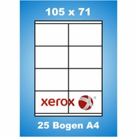 25 Blatt Xerox Etiketten 105X71Mm A4 Bogen Adressaufkleber 105X71 70G 003R97404