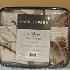 Madison Park Full Queen 3 Piece Cotton Printed Duvet Cover Set Oeko-Tex New @