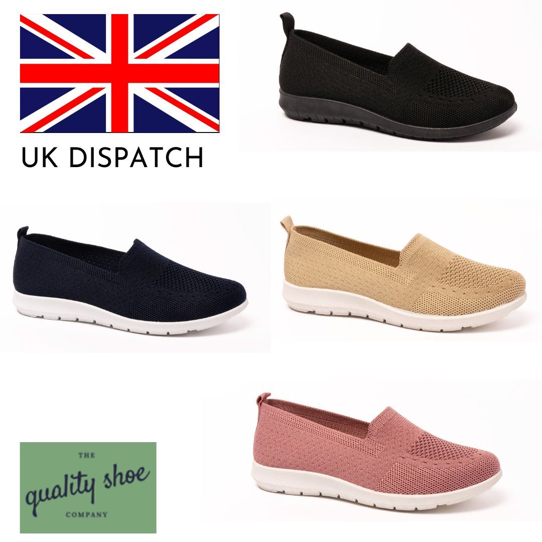 Ladies Casual Canvas Women's Slip On Shoes Summer Casual Beach Comfort