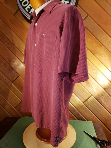 Vintage Quiksilver Men's size XL Red Surfer Short Sleeve Button Casual Shirt - Picture 11 of 18