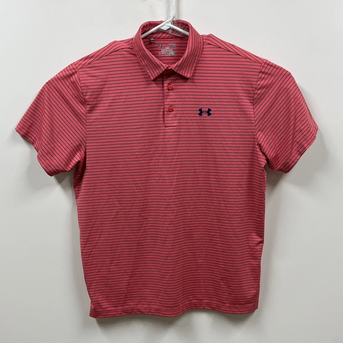 Under armour pink shirt cheap mens