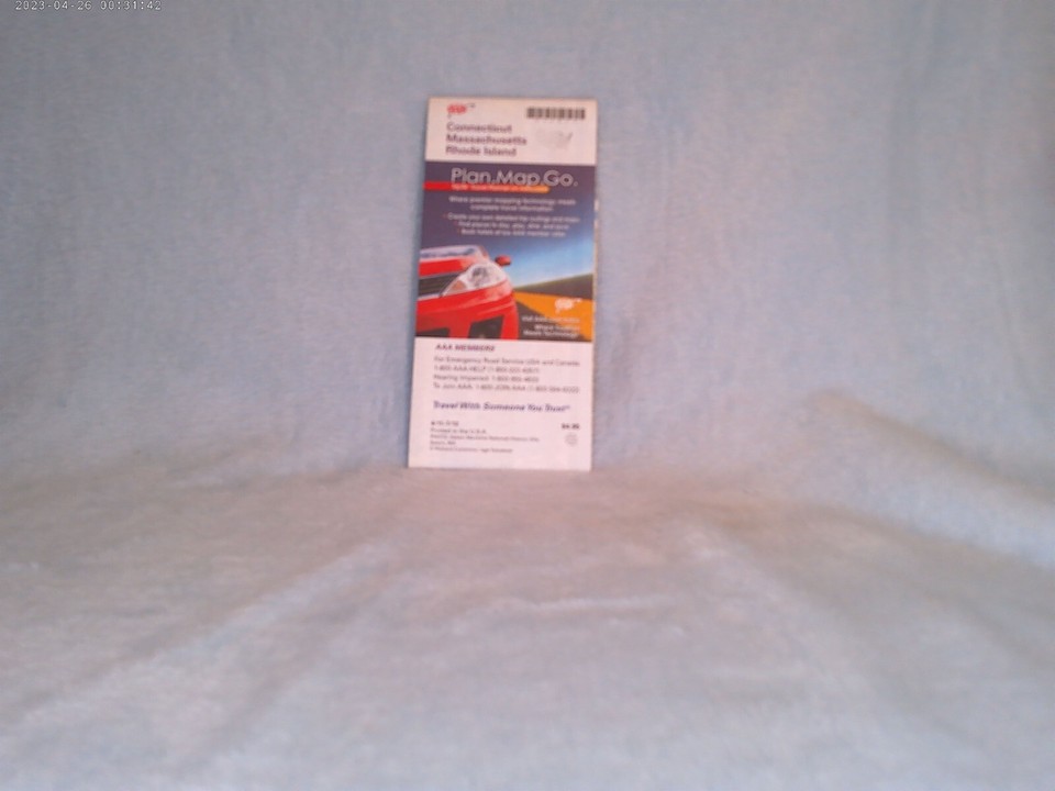 2011 AAA Connecticut Massachusetts Rhode Island State Series Road Map ...