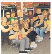 BERYL COOK ~ "JAZZ IN THE SUMMER" ~  MOUNTED PRINT  - A 