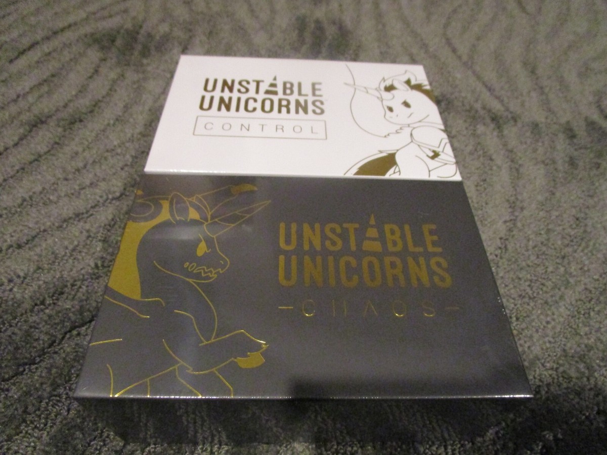NEW Unstable Unicorns Chaos + Control Decks Kickstarter Exclusive