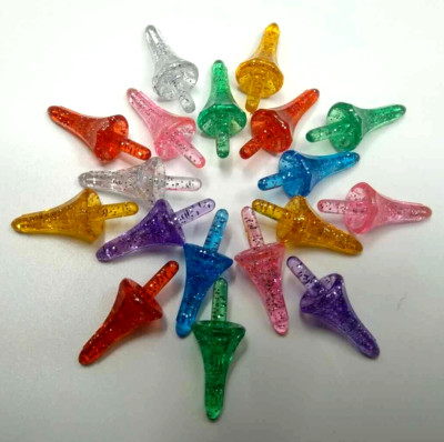 18 VINTAGE Glitter Astro Rocket Minxie Glo Lights for Ceramic Christmas Tree 1/8