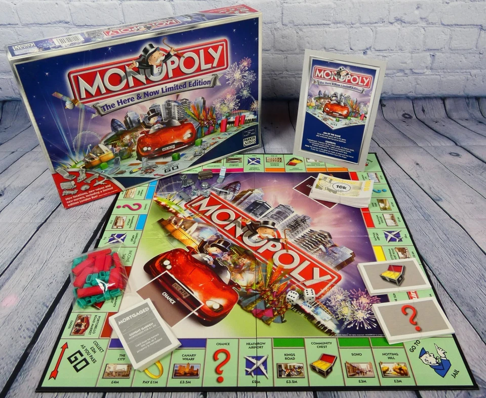Monopoly The Here and Now Limited Edition by Parker 2005 - (8yrs+) ~ Complete - Image 2 of 4