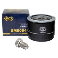 ÖLfilter SM5084 + ÖLablassschraube FüR VW Transporter VI Pritsche 2.0 TSI SFD